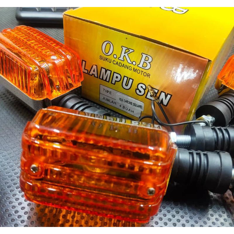 Jual lampu sein sen riting reting chrome Yamaha RX king cobra set kanan ...