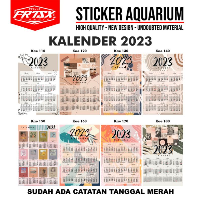 Jual Kalender 2023 Aestetik  Kalender 2023 Aesthetic  Calender 