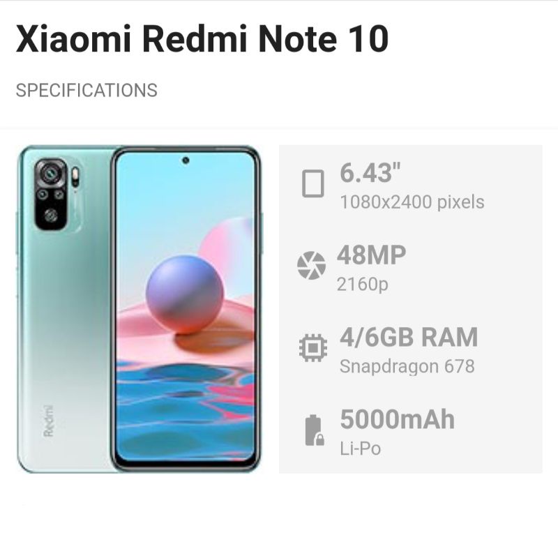Jual xiaomi redmi note 10 original [second] | Shopee Indonesia