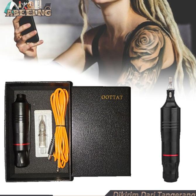 Jual Tato Kit Set Mesin Tattoo Pen Elektrik Hitam Rotary Tattoo Machine Shopee Indonesia 7868