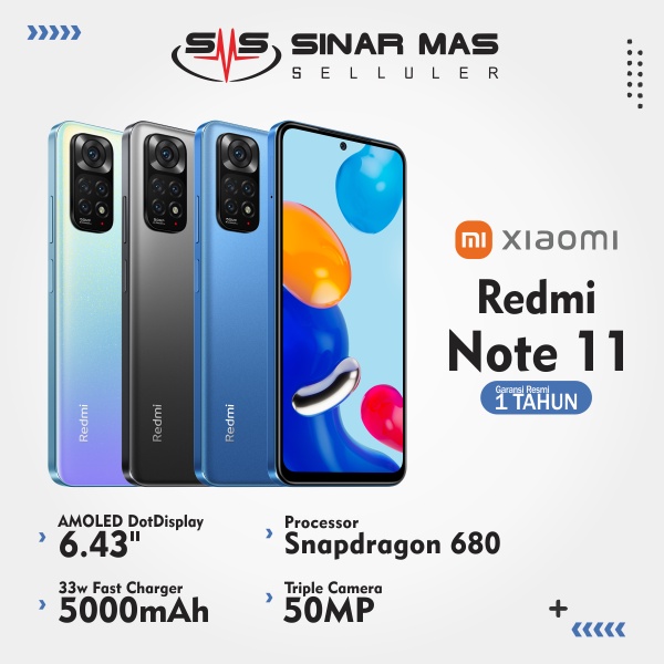 Jual Xiaomi Note 11 Smartphone [6GB/128GB] Garansi Resmi | Shopee Indonesia