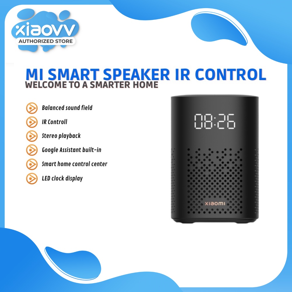 Jual Mi Smart Speaker IR Control with LED Digital Clock Display