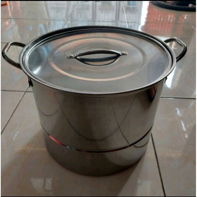 Jual Panci Kukusan Streamer Stock Pot Set Tebal 24 26 28 30 cm ...