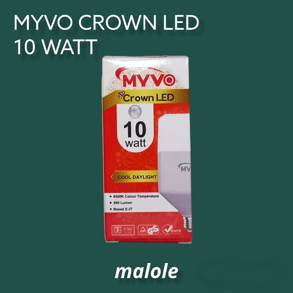 Jual Lampu Led Myvo Crown 10 Watt Super Duper Terang | Shopee Indonesia