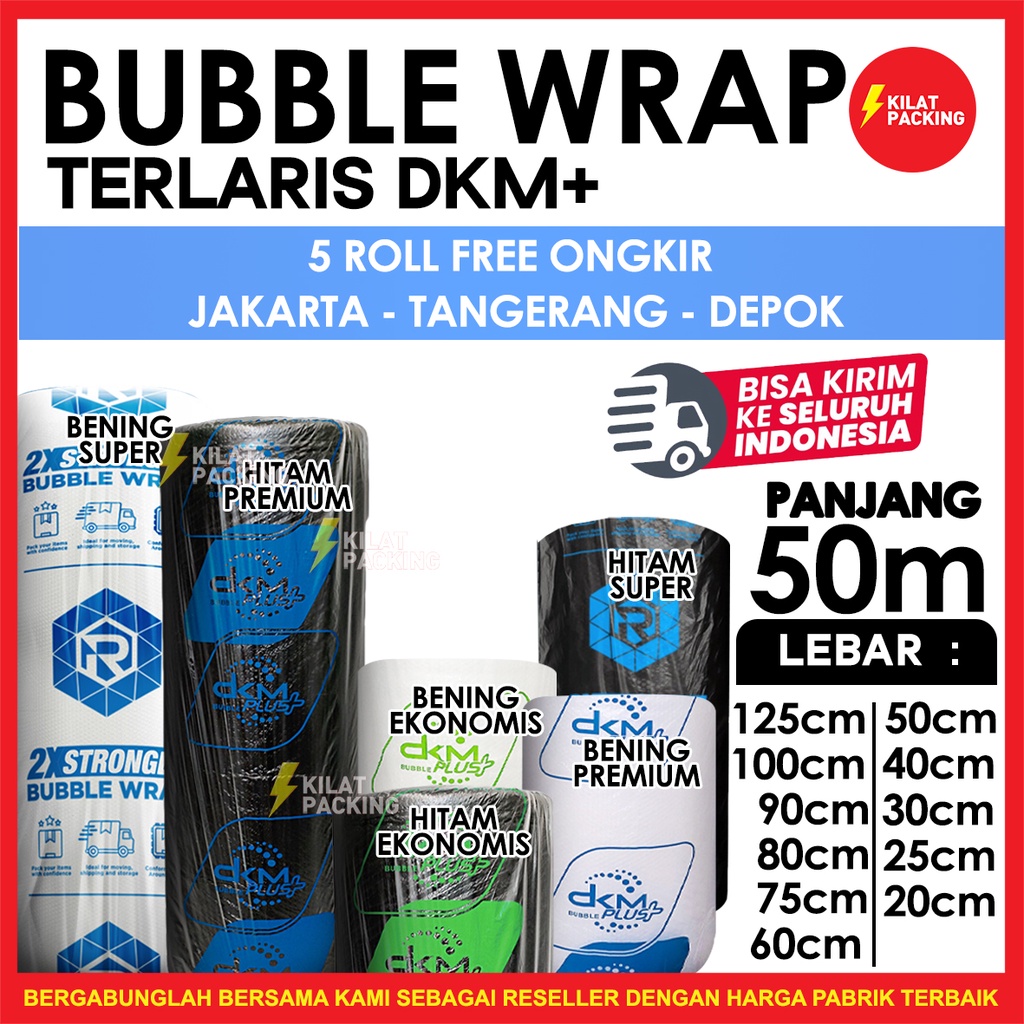 Jual Bubble Wrap Dkm Plus Premium Quality Termurah Plastik Bubble Wrap Packing Online Shop Per