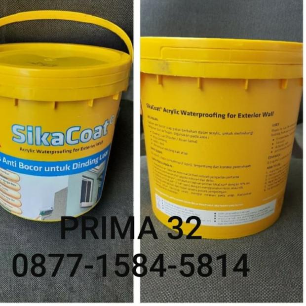 Jual Sika Coat 4kg Pelapis Anti Bocor untuk Dinding luar dan Atap - Abu ...