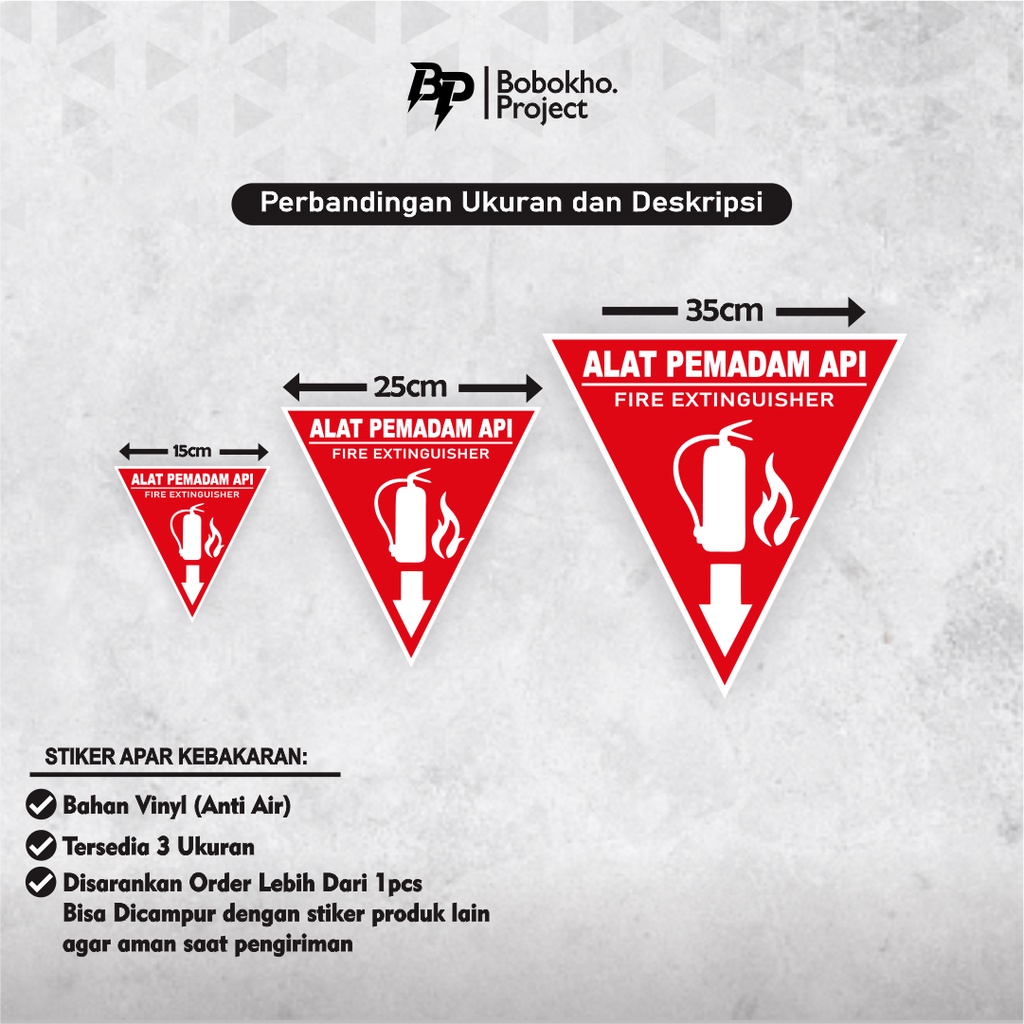 Jual Sticker Apar / Stiker Alat Pemadam / Rambu Kebakaran / segitiga ...