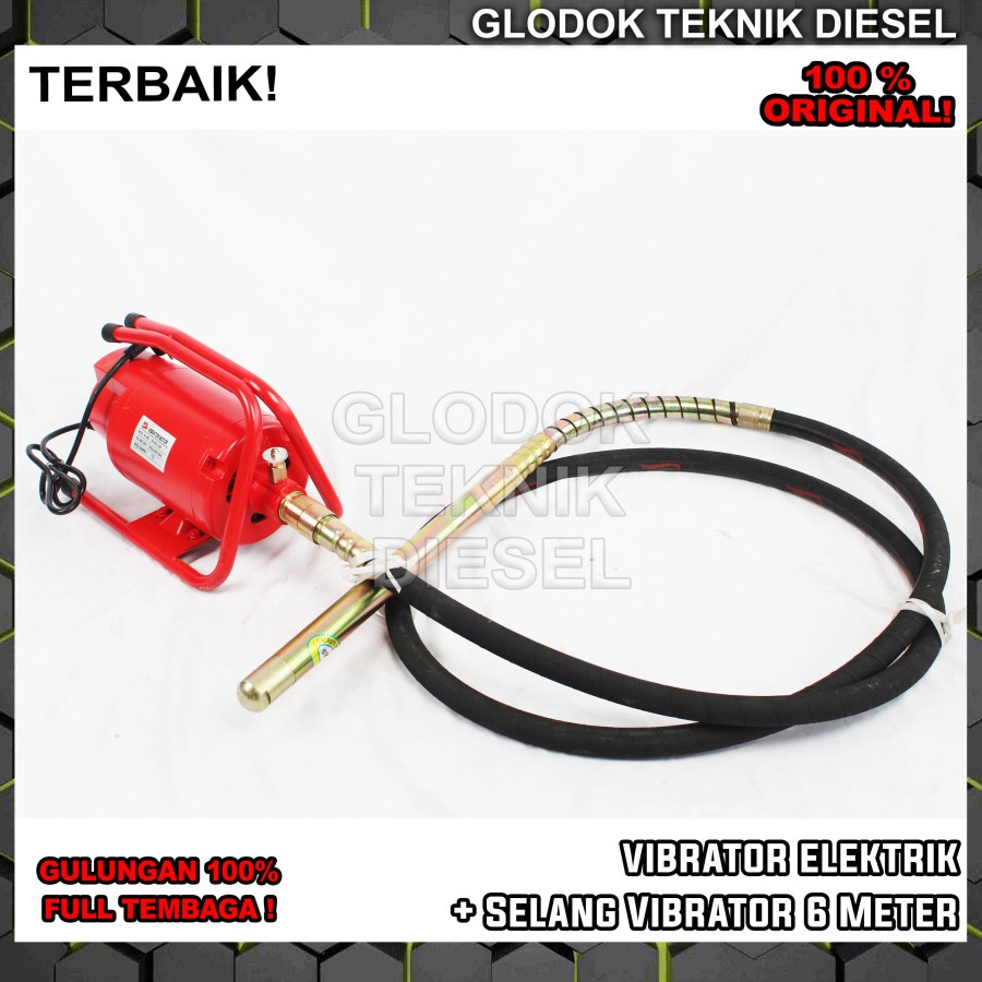 Jual Mesin Vibrator Elektrik Beton Concrete Elektric Selang Cor Beton