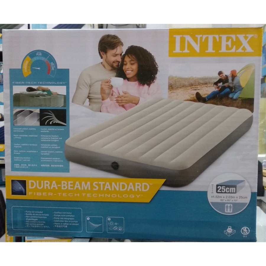 Jual INTEX 64103 Kasur Angin DURA BEAM STANDARD FIBER Tech - Queen Size ...
