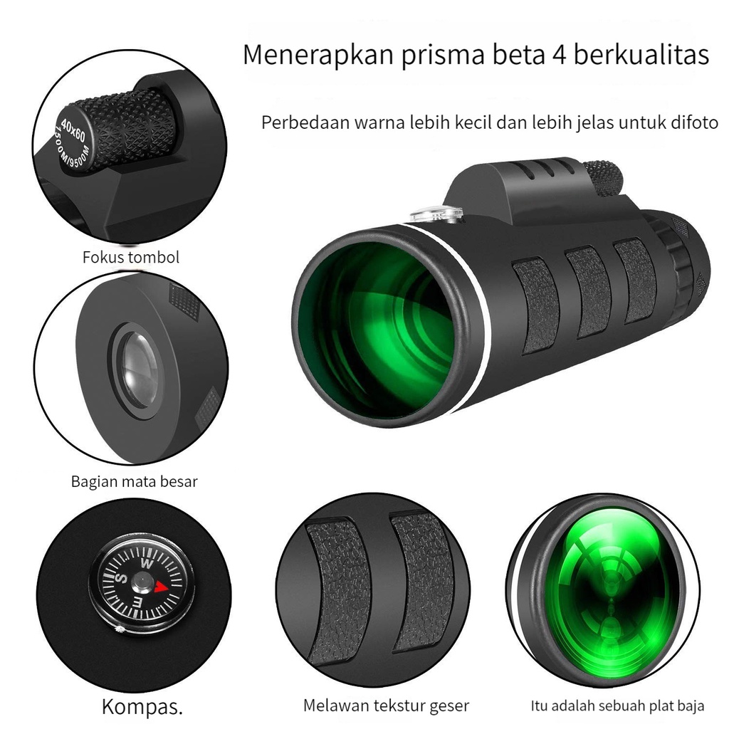 Jual Teropong Monocular dengan Lensa Optical Glass Melihat Jarak Jauh