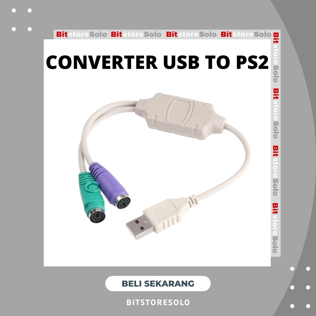 Jual Converter Konektor USB To PS2 Keyboard Mouse | Shopee Indonesia