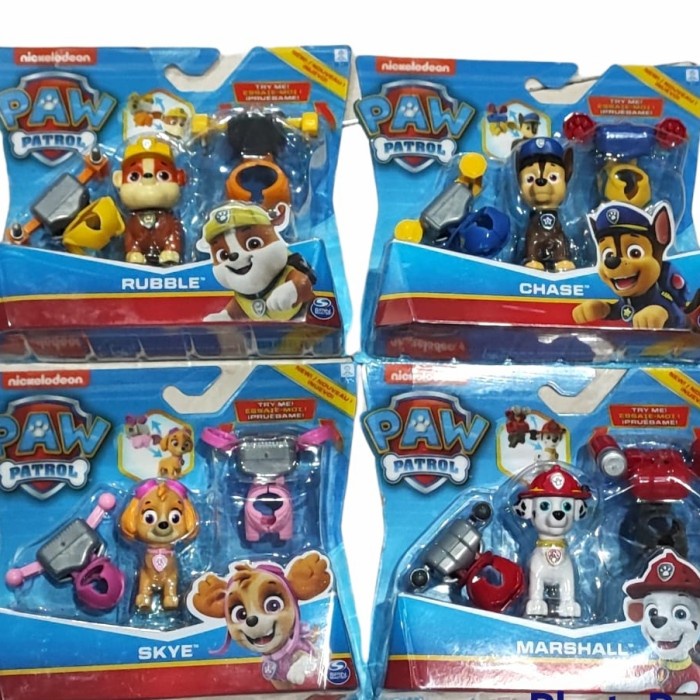 Paw Patrol, Action Figure Da Collezione Film Marshall Con Zaino A Clip E 2 Proiettili Giocattoli Per Bambini Dai 3 Anni In Su