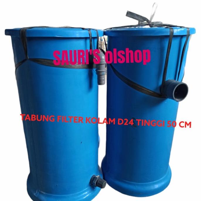 Jual Filter Air Kolam Ikan Koi Tabung Filter Air Kolam Full Set Isinya