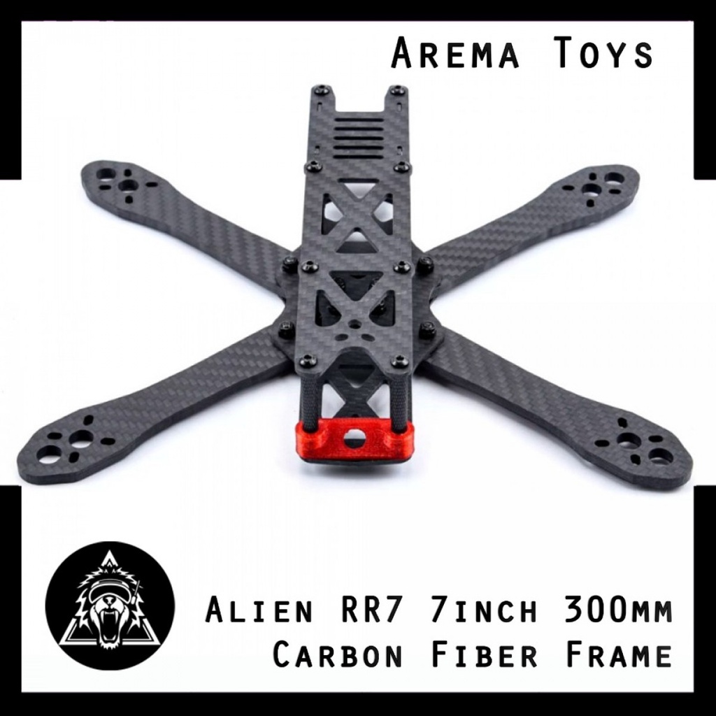 Jual Alien RR7 7inch 300mm Carbon Fiber Frame Kit Readytosky Arm 4mm 7 ...