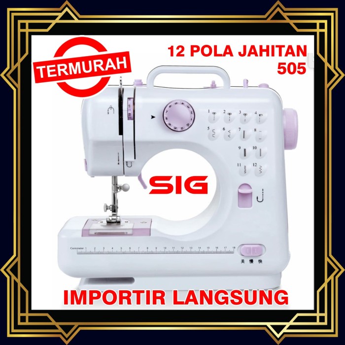 Jual Mesin Jahit Mesin Jahit Mini Portable Fhsm 505 - Mesin Jahit 12 ...