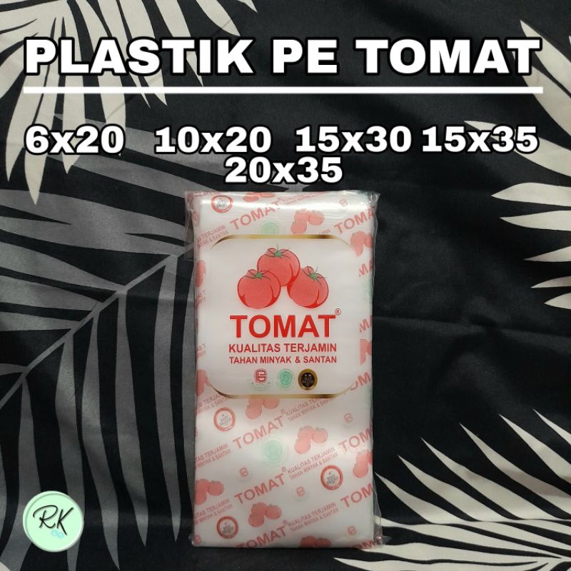 Jual Plastik Pe Tomat 6x20 10x20 15x30 15x35 20x35 Plastik Es Batu