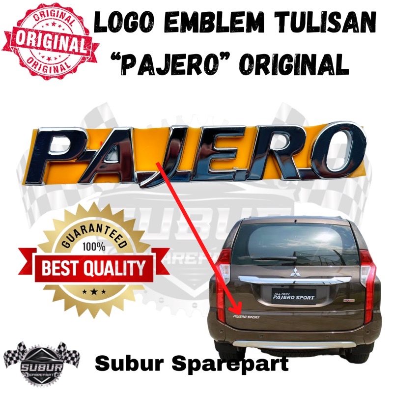 Jual Logo Emblem Tulisan Pajero Original Shopee Indonesia