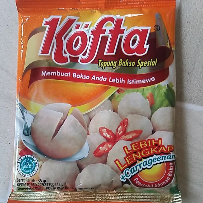 Jual Kofta Tepung Bakso Carrageenan Spesial 35gr Pengenyal Khusus Baso