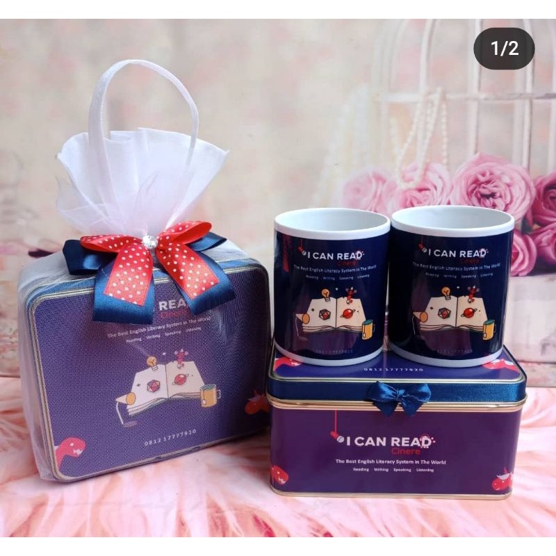 Jual Souvenir Kaleng Kotak Custom + Mug Std Custom + Packaging Tile Bag ...