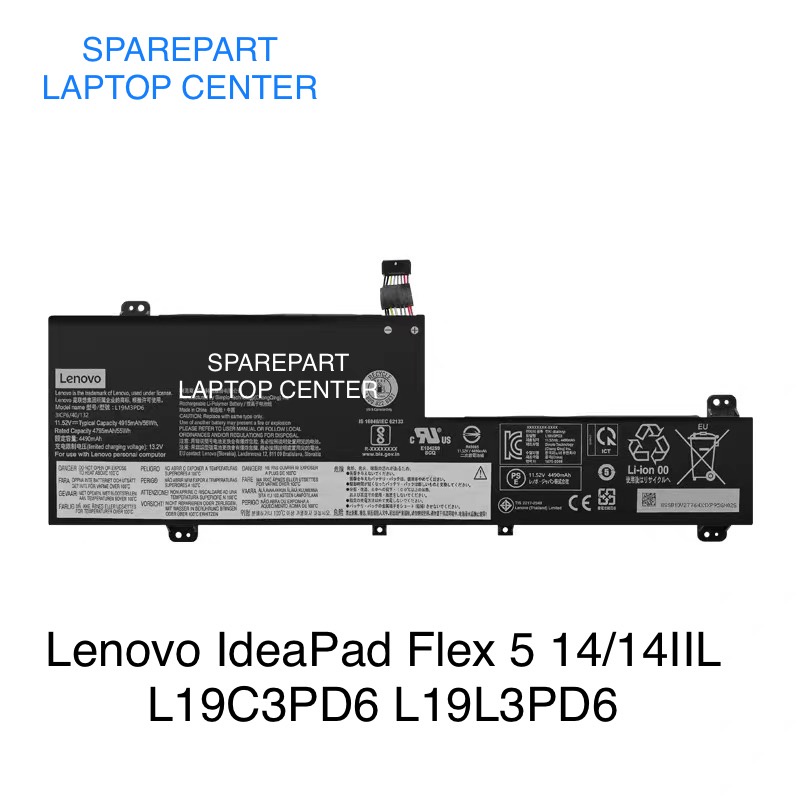 BATERIA LENOVO FLEX 5-15IIL05 L19C3PD6 L19M3PD6 L19D3PD6 L19L3PD6