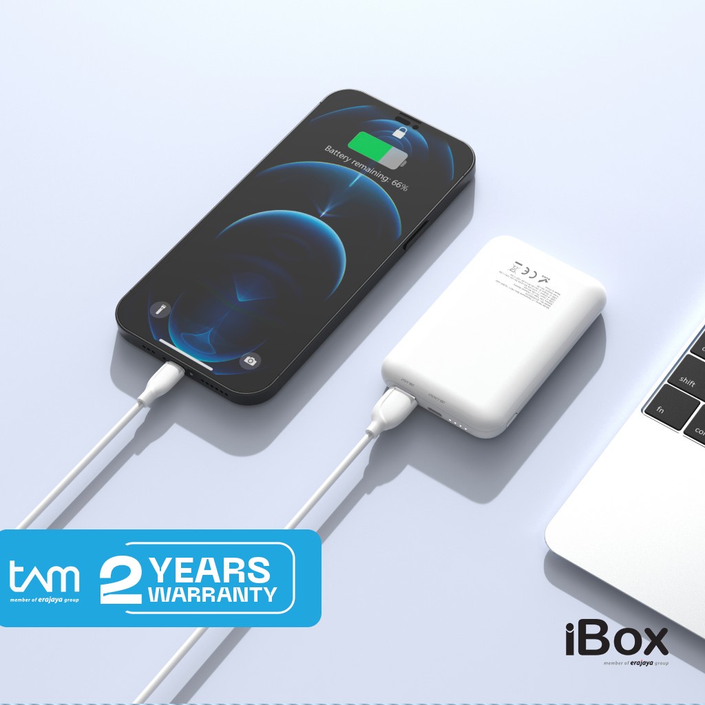 Jual IT Powerbank Slim PB11 10000 mAh - White | Shopee Indonesia