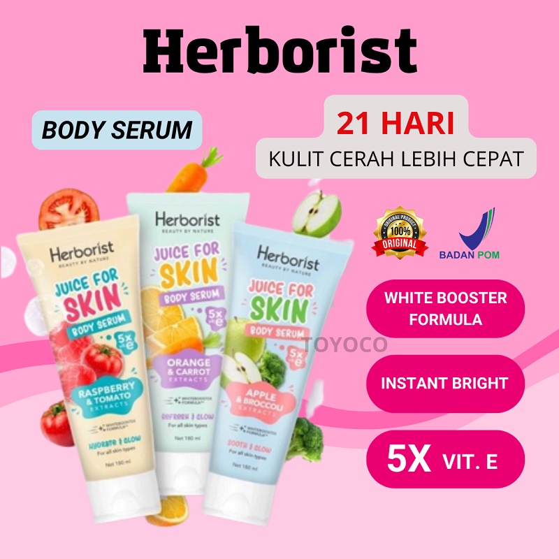 Jual Herborist Juice For Skin Body Serum 180ml Handbody Hand Body Lotion Hanbody HB Hendbody