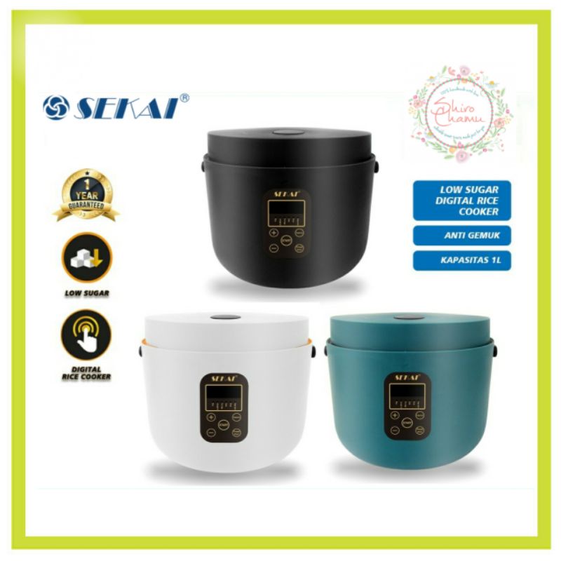 Jual Sekai Digital Rice Cooker Low Sugar Low Carbo Magic Com Stainless