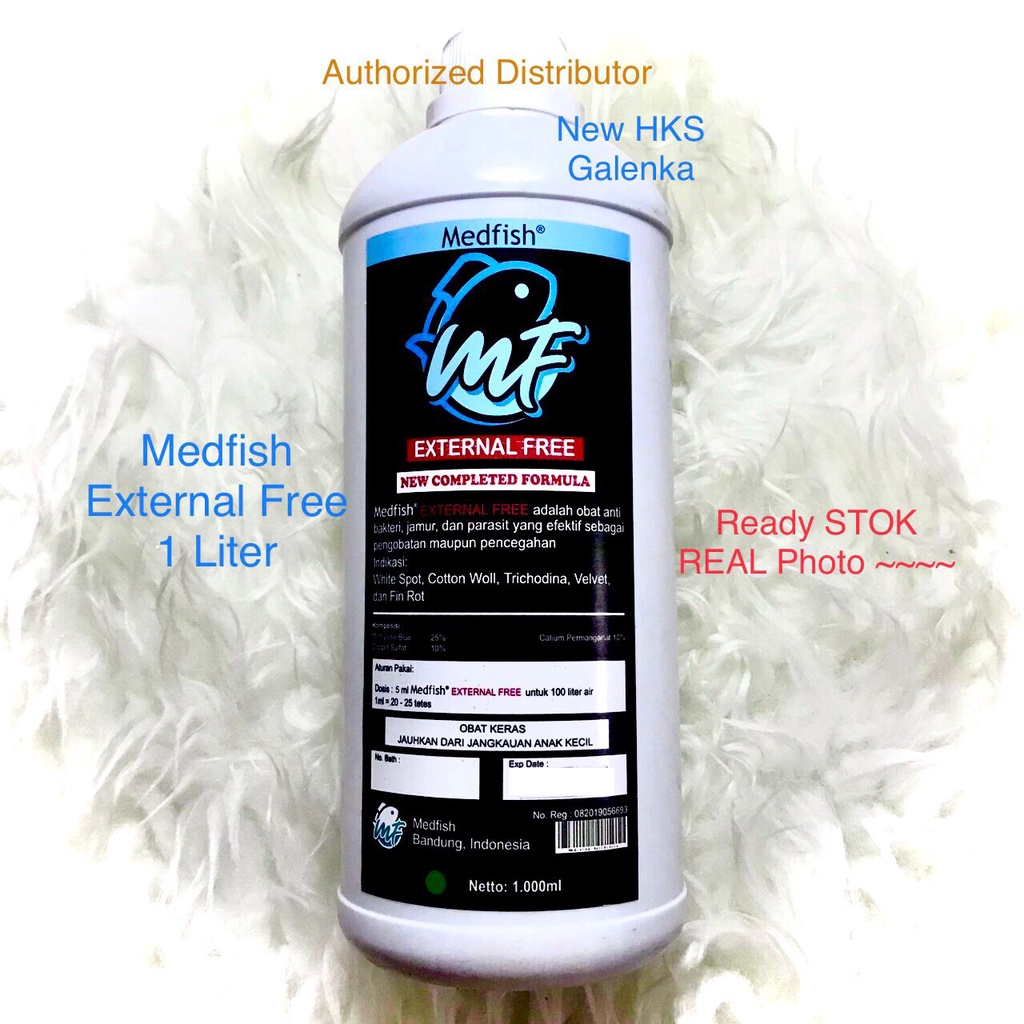 Jual Medfish External Free 1 liter obat ikan untuk karantina atau ...