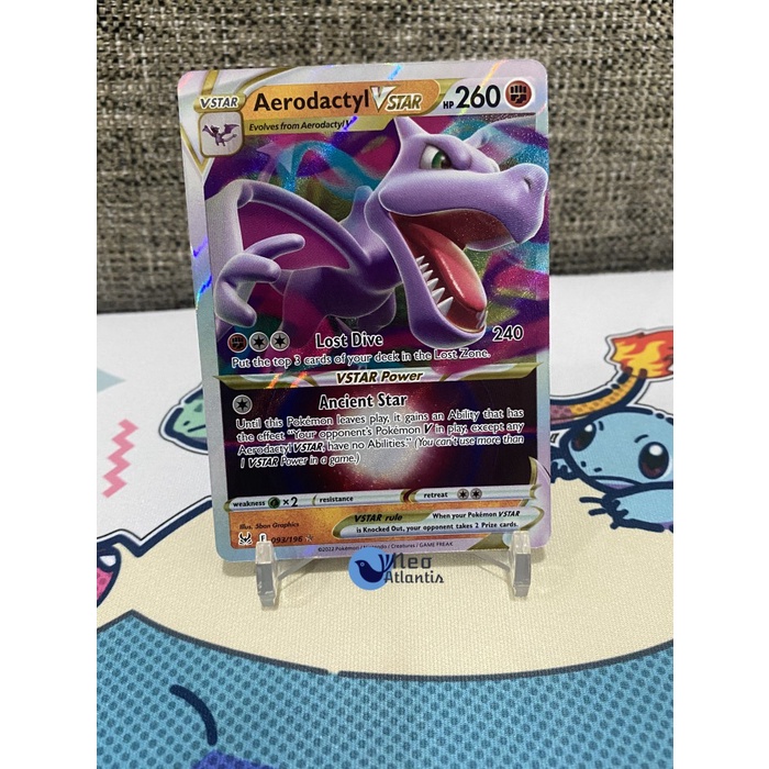 pokemon tcg lost origin 093 196 aerodactyl vstar card Amazon.com: The Gaming Mat Company 2 Player Playmat for Pokemon Trading  Card Game. 28.35” x 28.35” x 0.08” Red & White Pokemon Playmat TCG Stadium  Board & Card Battle Mat for Trading main image 1