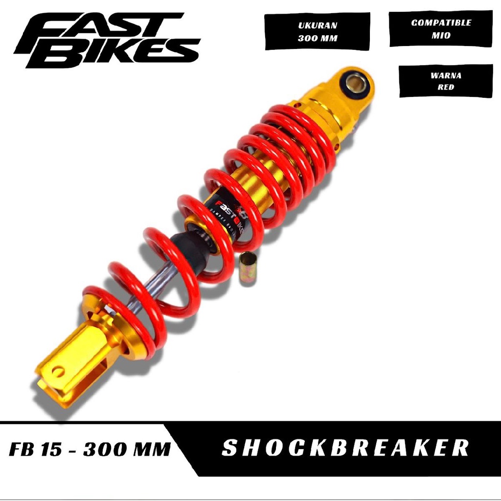 Jual Shock Belakang shockbreaker Fast Bikes Z-Series 300MM Beat Vario ...
