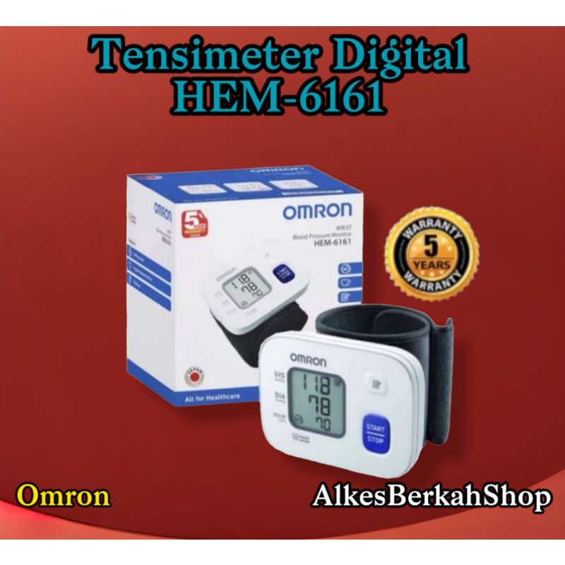 Jual Tensimeter Digital Omron HEM-6161/Tensimeter Pergelangan Tangan ...