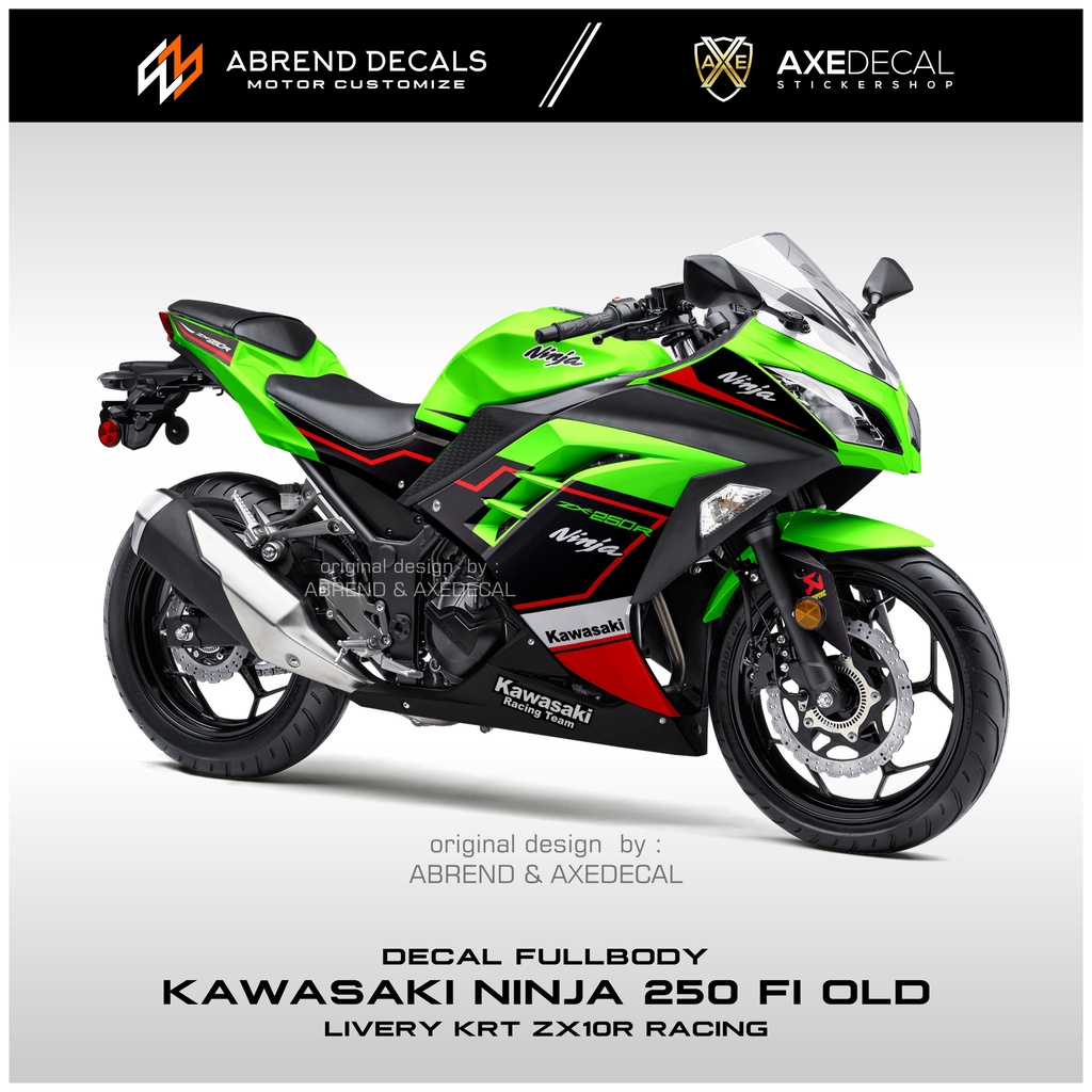 Jual Decal Fullbody Ninja Fi Old Livery Krt Zx R Racing Stiker Motor Kawasaki Ninja Fi