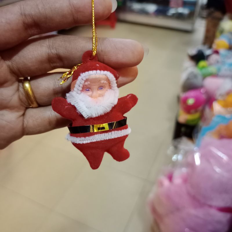 Jual Hiasan Pohon Natal Santa Claus Murah Mainan Kunci Gantungan Christmas Aksesoris Shopee 7045