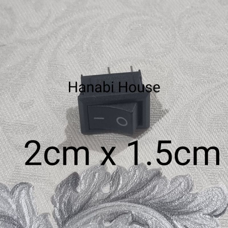 Jual Saklar 2p Hitam Switch On Off Dispenser 2pin 2 Pin 1.9x1.2cm ...