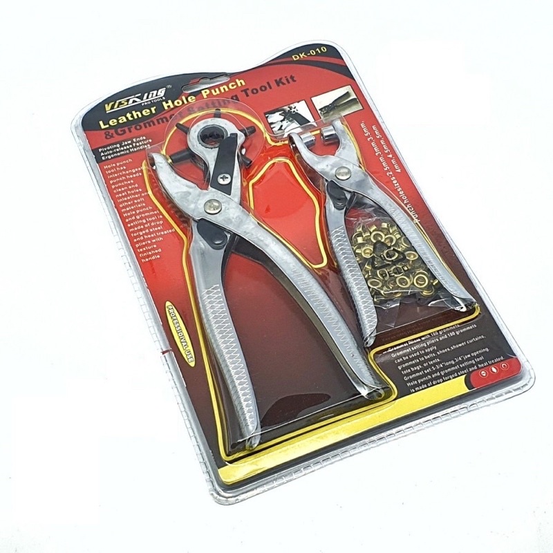 Jual Visking 2in1 Leather Hole Punch Tang Pelubang Kulit Sabuk Dan