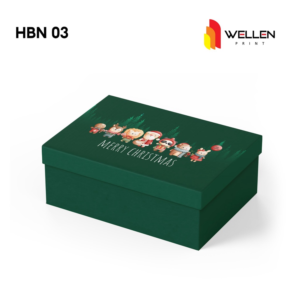 Jual Wellen Print Hardbox Natal Print Custom Packaging Kotak