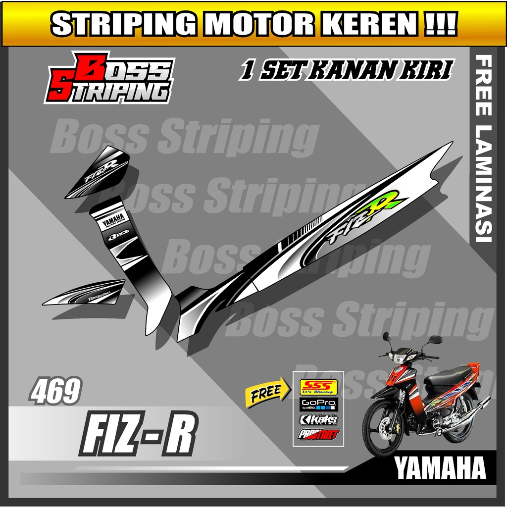 Jual Sticker Motor F1ZR / Striping FizR Fiz r Semi Fulll Body Desain ...