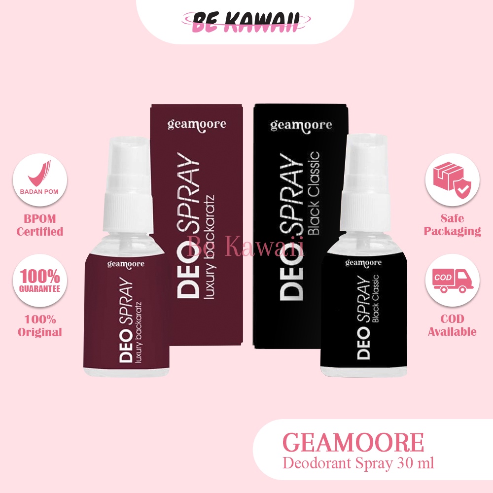 Jual DEO SPRAY GEAMOORE BPOM 30ml / DEODORANT SPRAY Shopee Indonesia