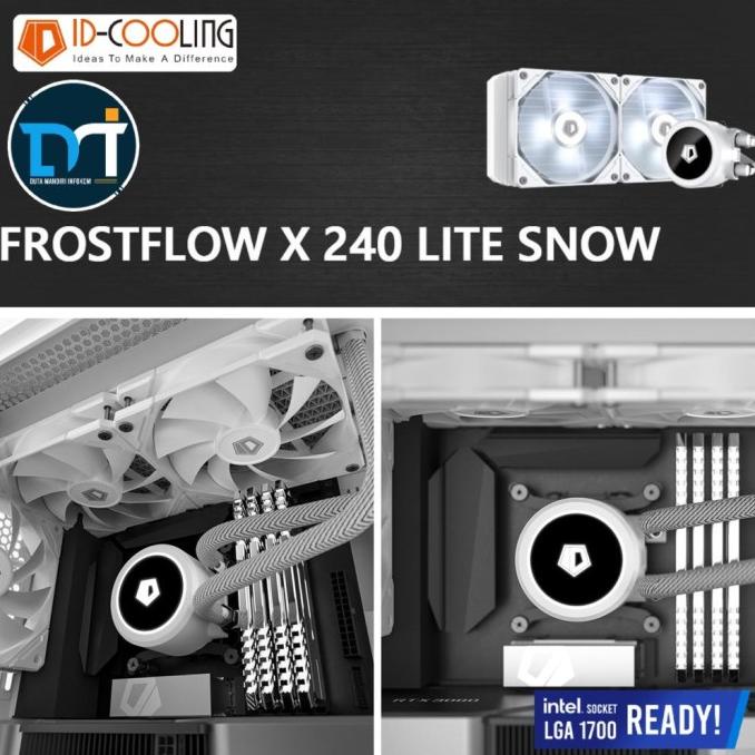 Jual Id Cooling Frostflow X Lite I Snow Aio Liquid Water Cpu Cooler Snow Edition