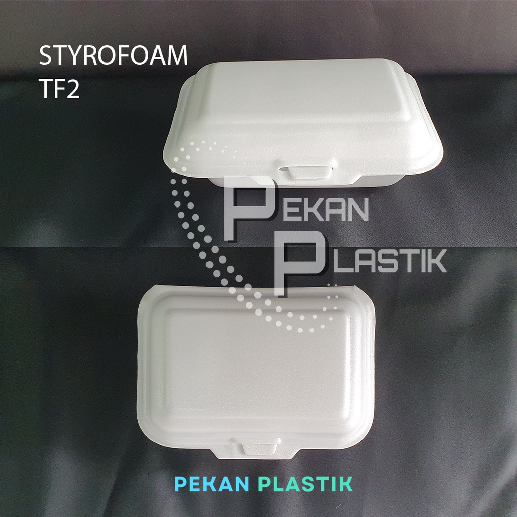 Jual STYROFOAM NASI TF2 /TF3 ISI 100 PCS #GOJEK GRAB ONLY | Shopee ...