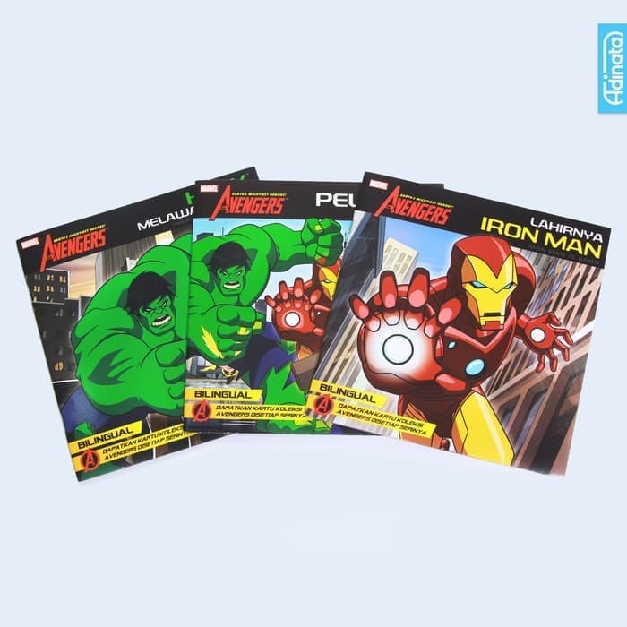 Jual Buku Anak Paket Buku Cerita Billingual Marvel Avengers (Isi 6 ...