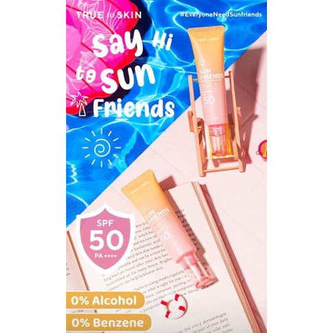 Jual True to Skin Sun Friends SPF 50 PA ++++ 50gr | Shopee Indonesia