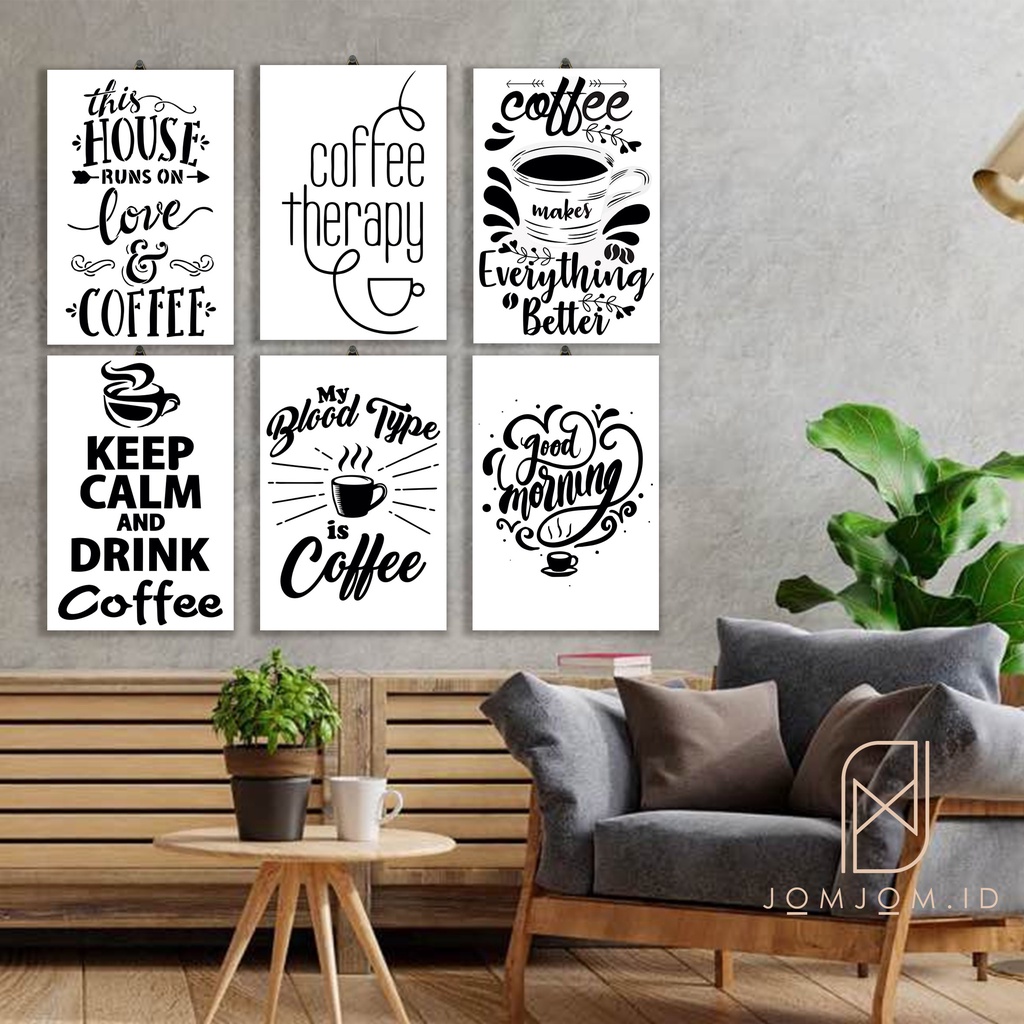 Jual Hiasan Dinding Quote Motivasi Kopi Walldecore Hiasan Dinding Pajangan Poster Kayu Quote