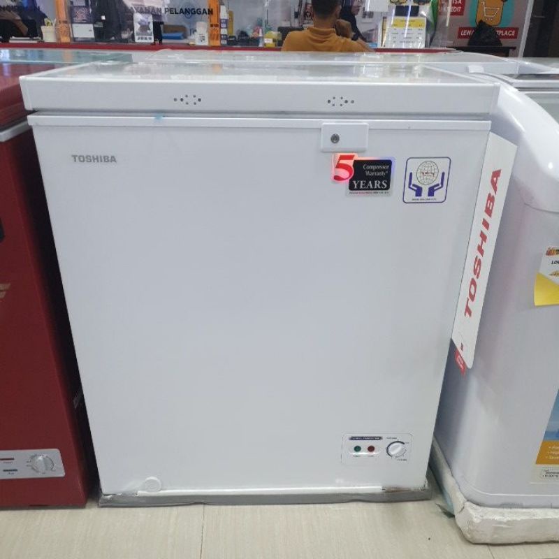 Jual CHEST FREEZER TOSHIBA CR A180 I 150 LITER WHITE Shopee Indonesia