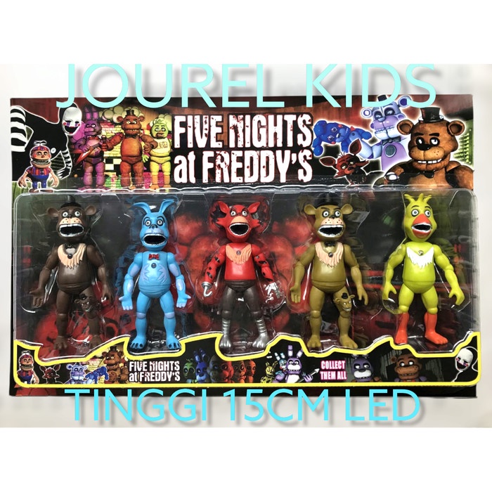Jual Figure Five Nights At Freddy Set 6 Chica Foxy Bonnie Fnaf Topper ...