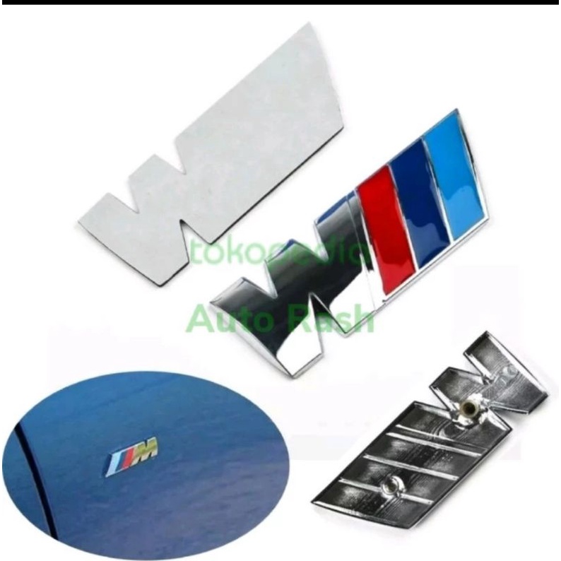 Jual BMW M logo sticker chrome dan hitam | Shopee Indonesia