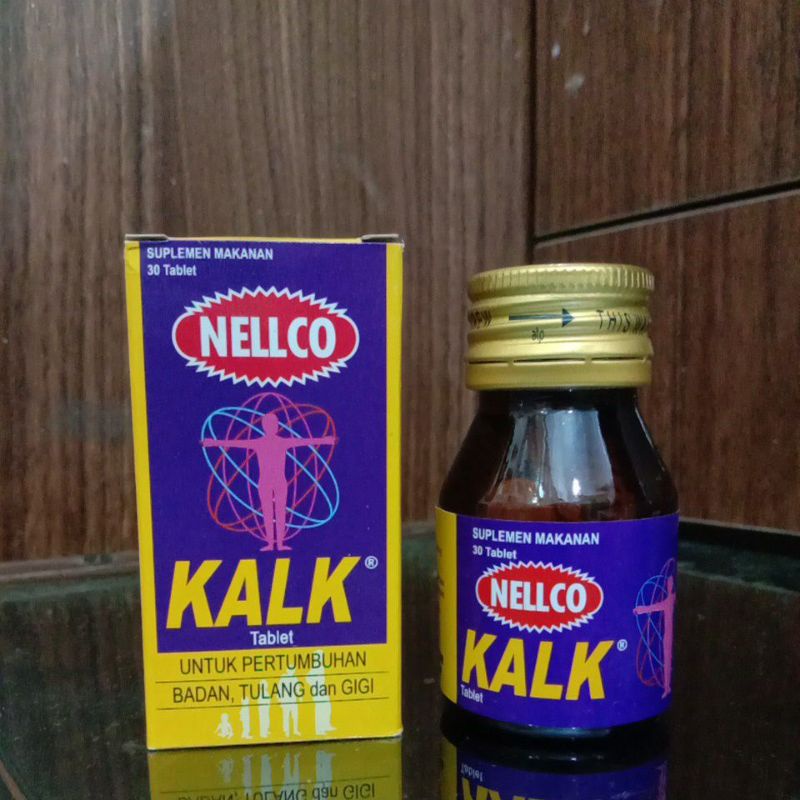Jual Kalk Nellco isi 30 tablet - suplemen untuk pertumbuhan badan ...