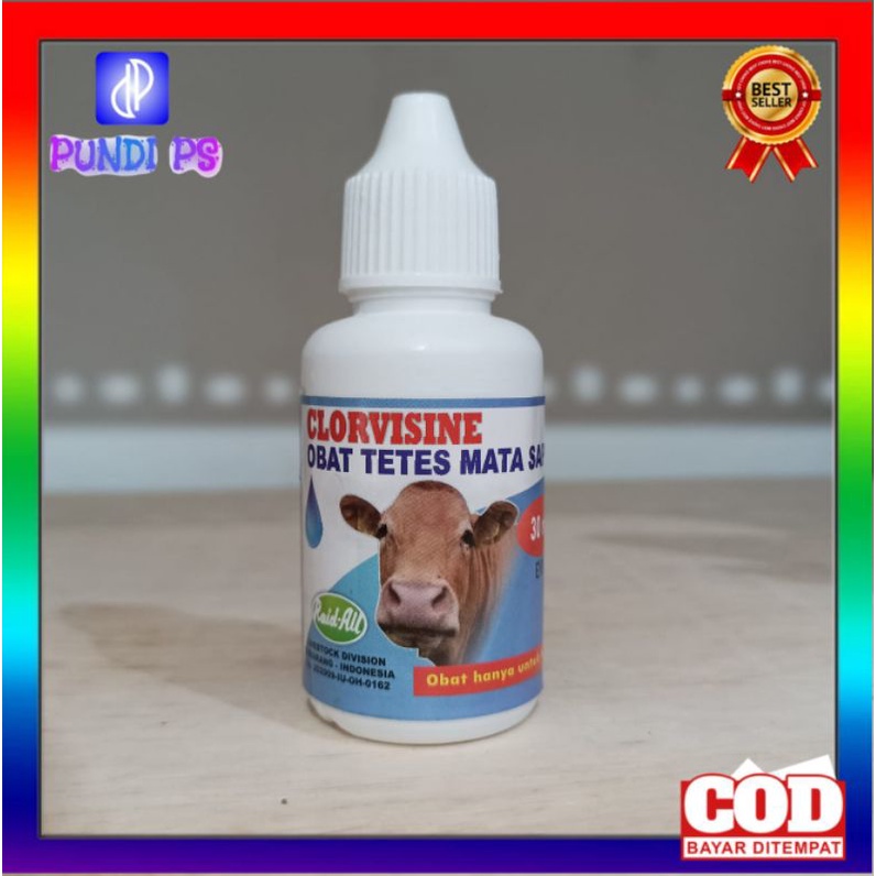 Jual CLORVISINE obat tetes mata infeksi iritasi bengkak pada sapi ...