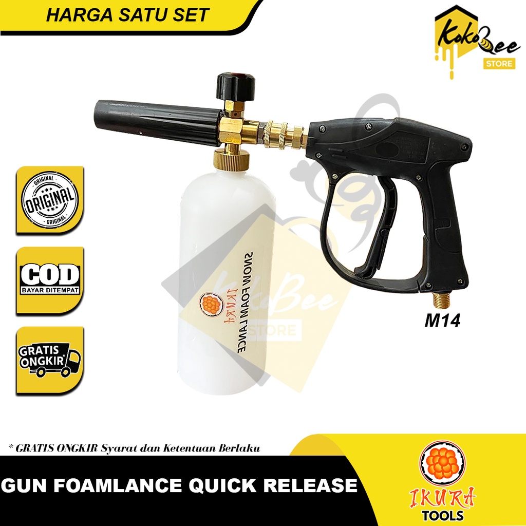 Jual Gun snow foam lance quick release set - Gun jet cleaner quick ...