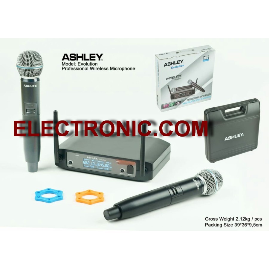 Jual Mic Wireless ASHLEY Evolution Original garansi 1 tahun | Shopee ...